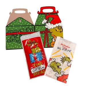 * SEALED McDonald's 2025 Grinch Socks Brand New Adult One Size Pickle Salt & Box